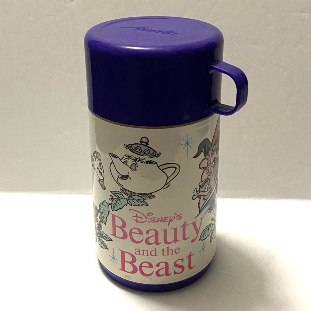 Vintage Disney Beauty and the Beast Thermos by Aladdin (c. 1990)